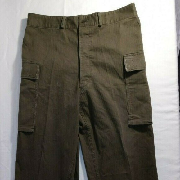 1964 NVA NORTH VIETNAMESE CARGO PANTS UNIFORM ENLISTED 36x32 HAND SEWN MG255